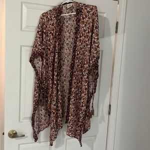 Knox rose kimono style cover up top